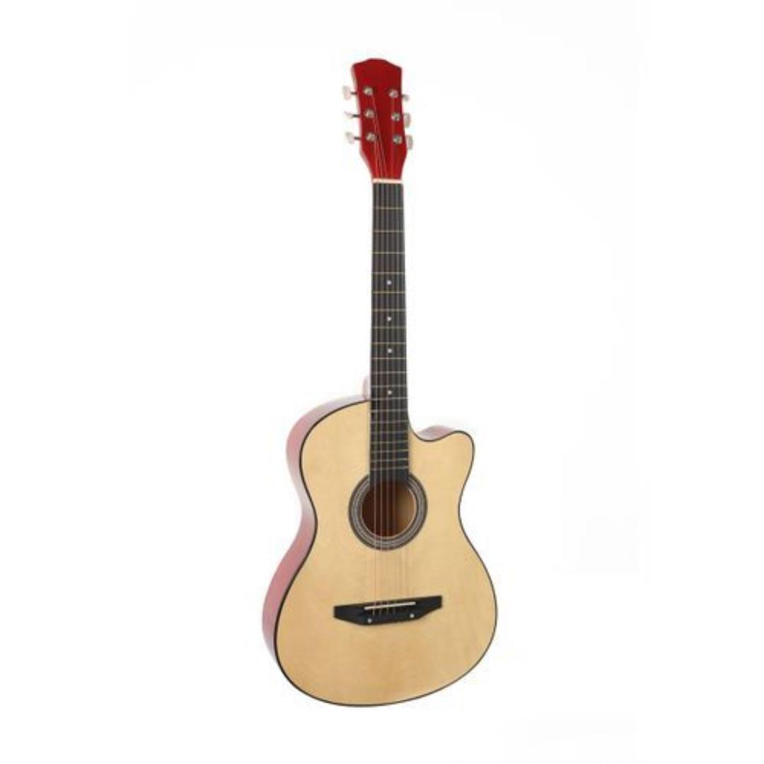 Happy 38'' Modern Wood Guitar Acoustic Musical For Beginners Students Kid Gifts School