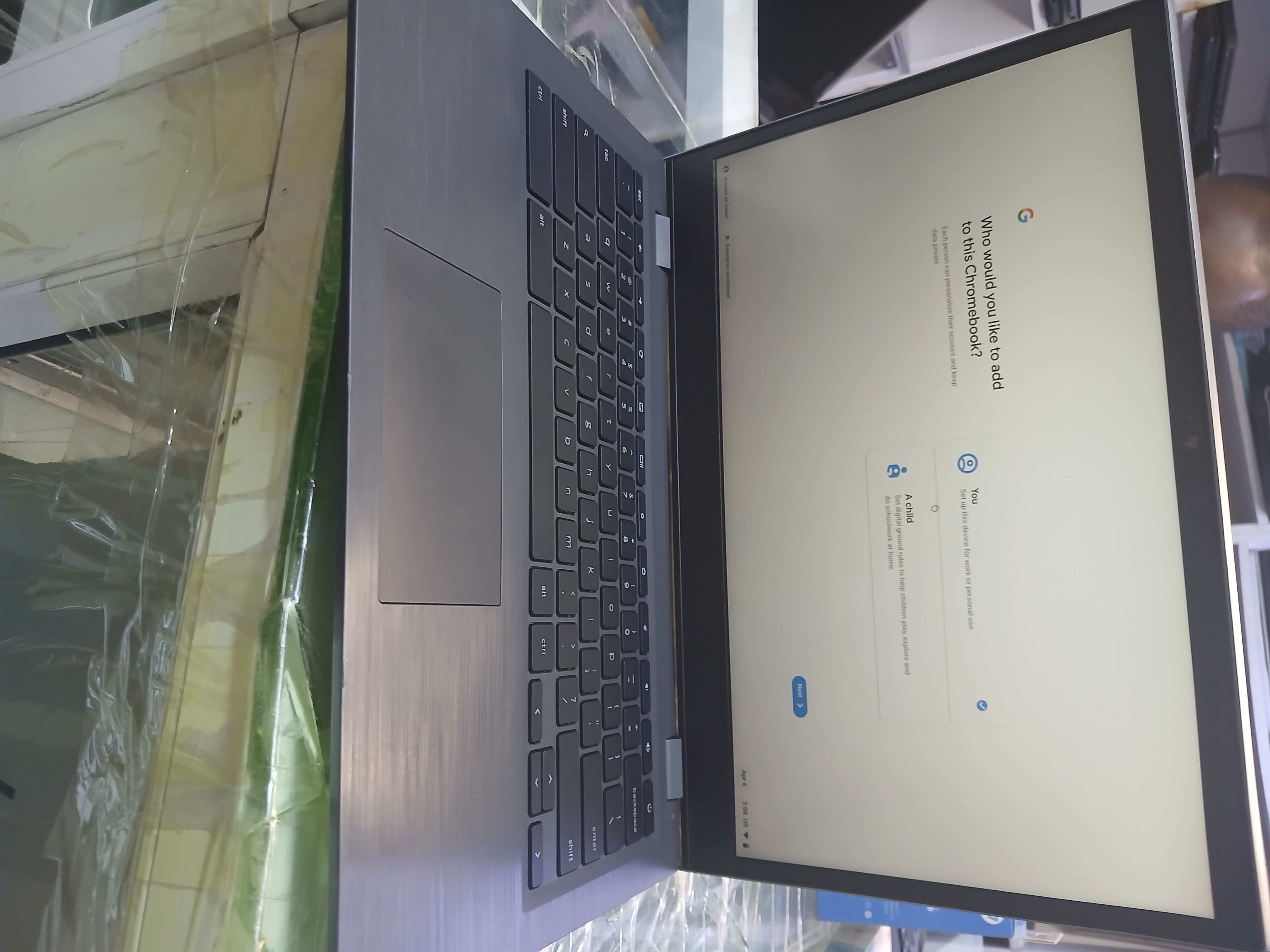 Lenovo Chromebook Flex 5 13" Laptop, FHD (1920 x 1080) Touch Display, Intel Core i3-10110U Processor, 4GB DDR4 Onboard RAM, 64GB SSD, Intel Integrated Graphics, Chrome OS, 82B80006UX