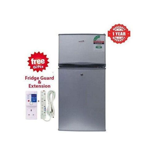 VOLSMART 138L Refrigerator – Double Door, Frost Free, Low Noise+FREE FRIDGE GUARD+EXTENSION(1YR WARRANTY