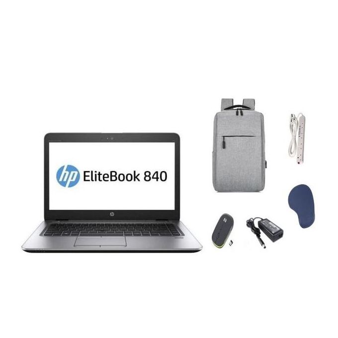 HP  EliteBook 840 G1 8GB Ram, 256GB SSD, 14'' Screen Display Refurbished Intel Core I5 Laptop ,Webcam, Windows 11 PRO Activated, Office & Software Installed + Free Bag, Charger, Mouse & Extension.