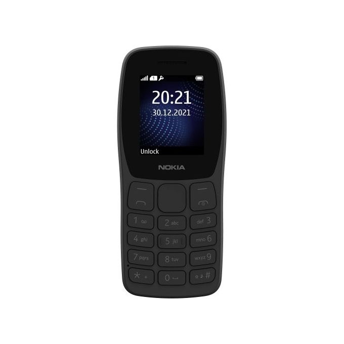 Nokia 105, 1.77" screen, Dual SIM, Feature phone with FM and Torch