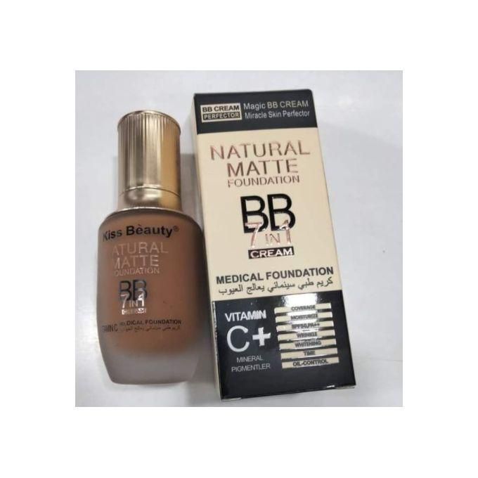 Kiss Beauty Natural Matte Foundation BB Cream 7 In 1 Medical