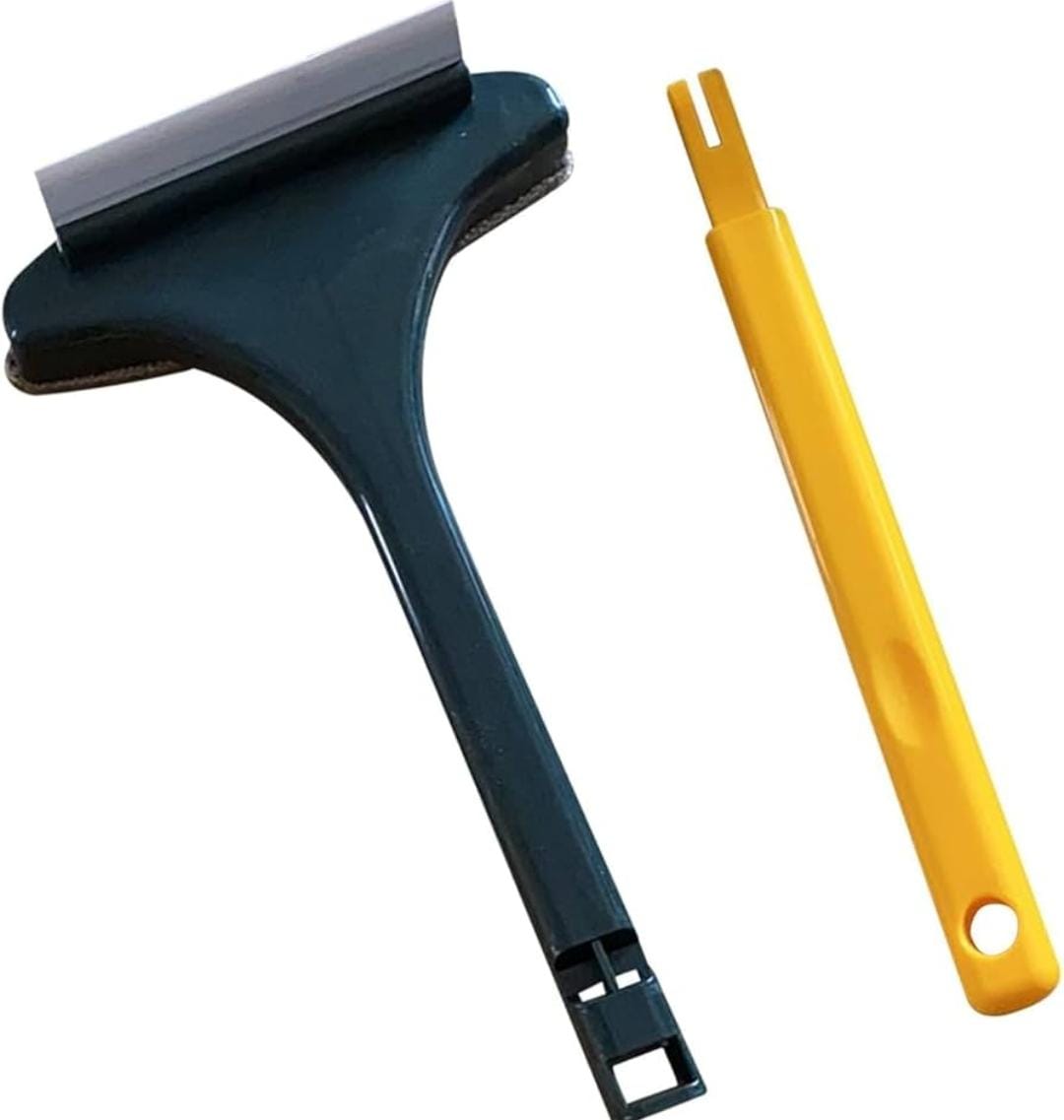 2 in 1 Window Cleaner Brush Glass Cleaning Scraper Wet Dry Double Sided Extendable Window Cleaner/Car Wiper
