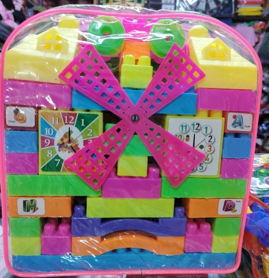 Large Learning Building Blocks for Kids with Bag Package