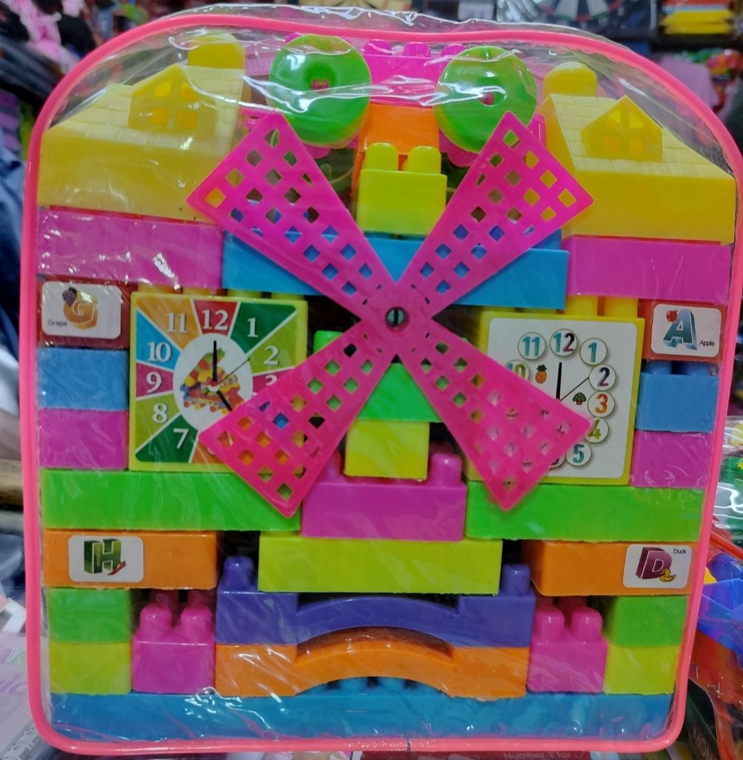Large Learning Building Blocks for Kids with Bag Package