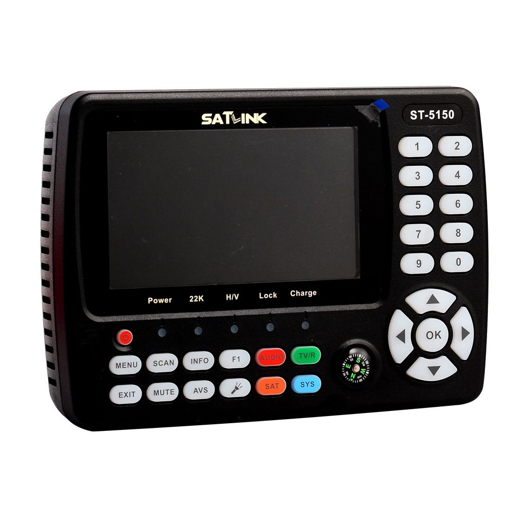 SATLINK ST-5150 DVB-S2/T2/C HD Satellite TV Finder 4.3 inch LCD Screen