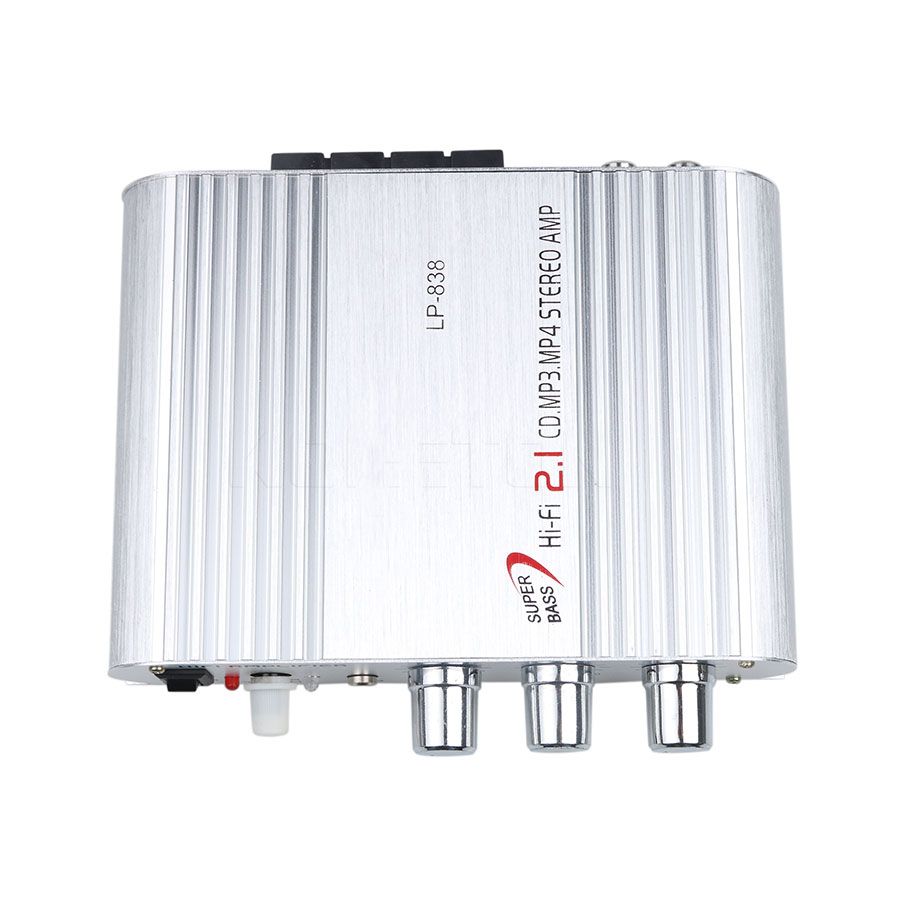 12V 20W HiFi Power Amplifiers CES FOR LVPIN-838 Stereo Home Audio Digital Sound Amplifier 2.1CH House Super Bass Lvpin 838