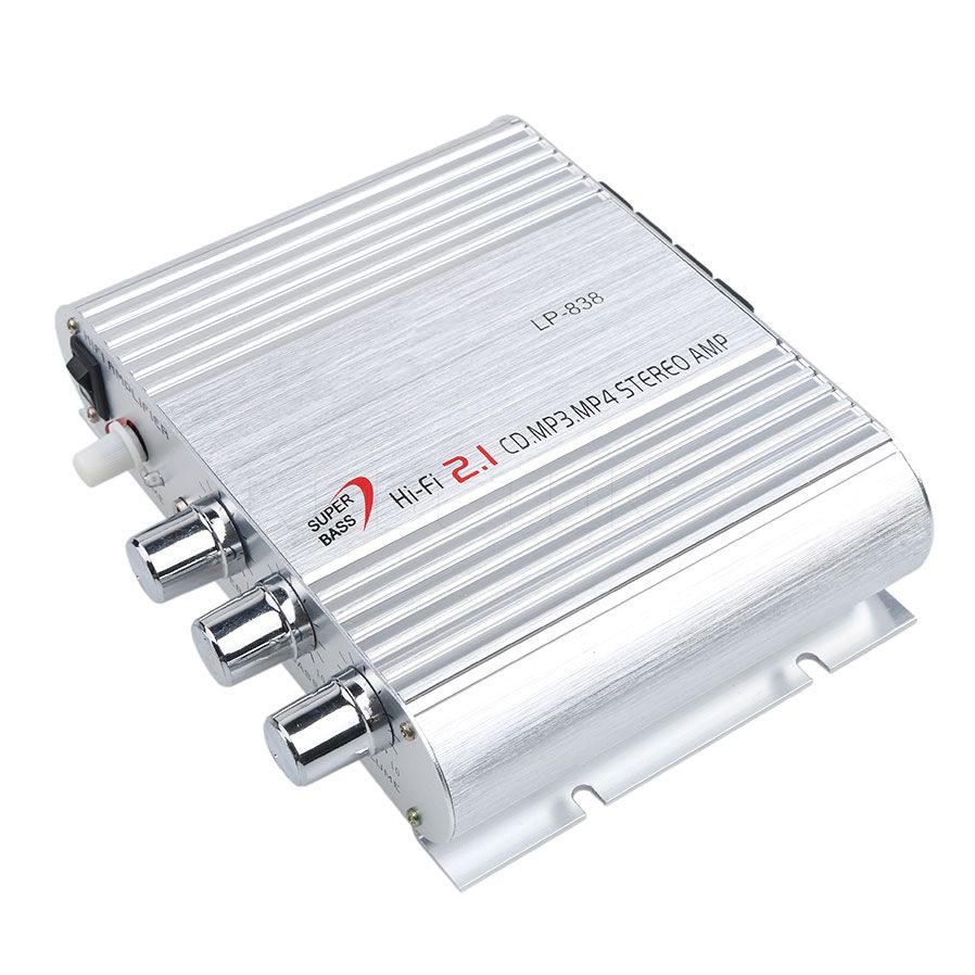 12V 20W HiFi Power Amplifiers CES FOR LVPIN-838 Stereo Home Audio Digital Sound Amplifier 2.1CH House Super Bass Lvpin 838