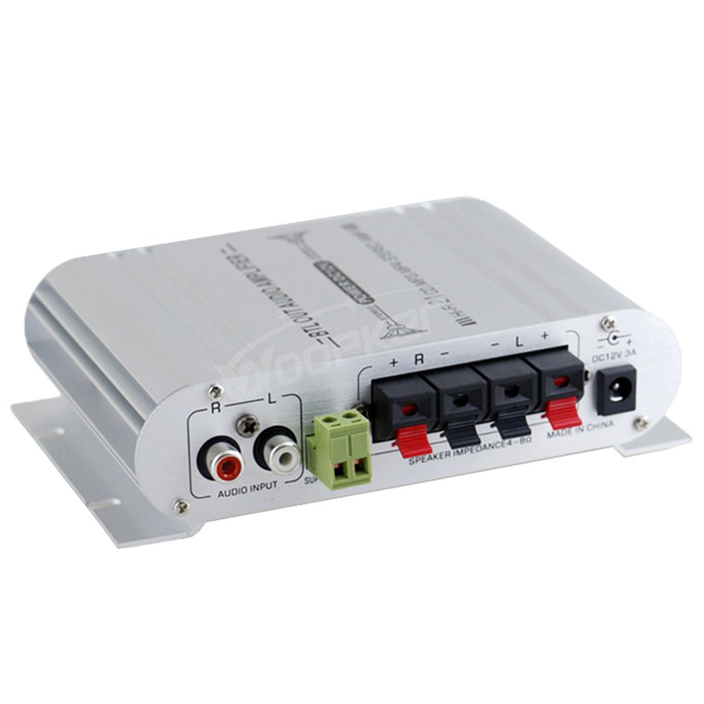 ST838 Sound Amplifier 2.1CH Power Amplifiers For Home Car Meeting Theater AMP 20Wx2+40W Class D Stereo Treble Bass Sound Amplify