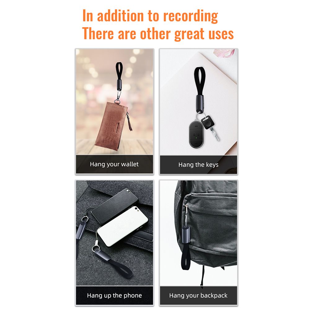 4GB/ 8GB / 16GB / 32GB / 64GB keychain key ring Spy Hidden Mini Audio Sound Voice Recorder Pen Professional Record 35 Hours