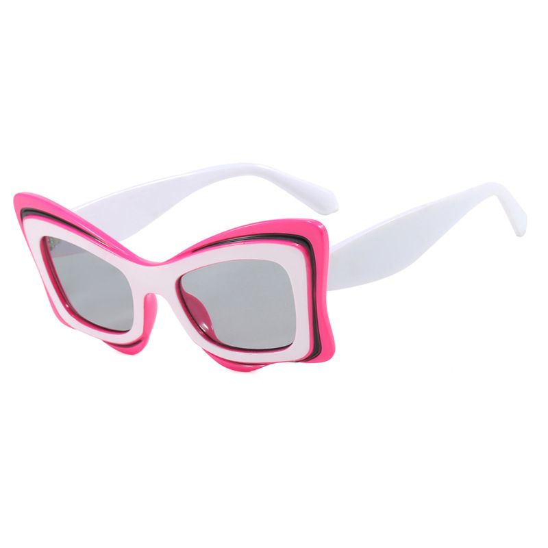 Vintage Patchwork Butterfly Y2k Sunglasses Women New Fashion Brand Candy Color Square Cat Eye Sun Glasses Ladies Sexy Shades
