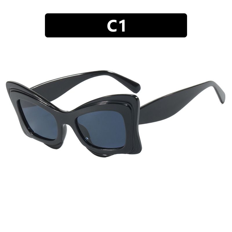 Vintage Patchwork Butterfly Y2k Sunglasses Women New Fashion Brand Candy Color Square Cat Eye Sun Glasses Ladies Sexy Shades