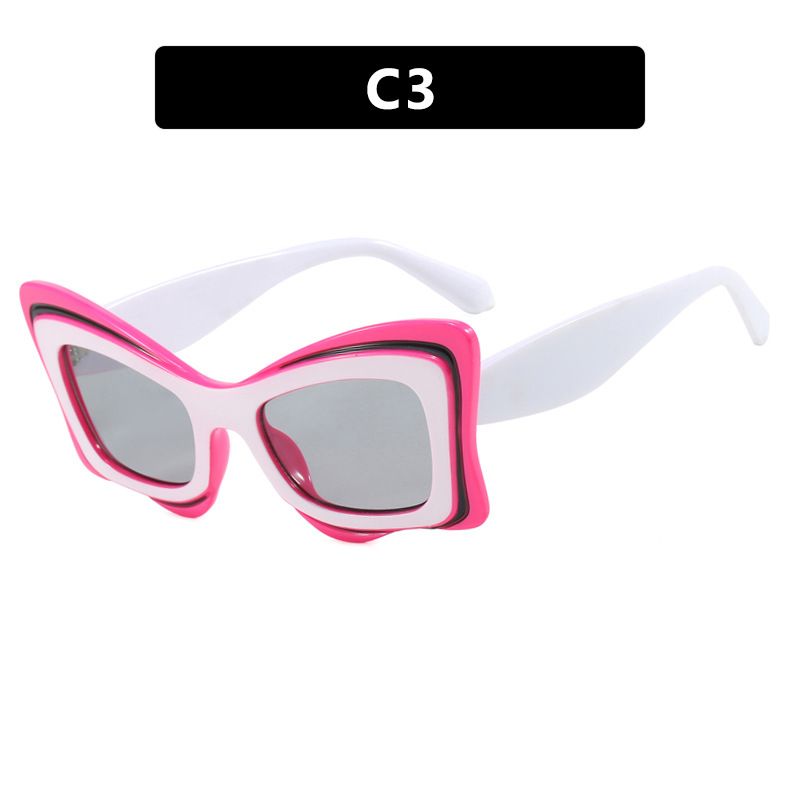 Vintage Patchwork Butterfly Y2k Sunglasses Women New Fashion Brand Candy Color Square Cat Eye Sun Glasses Ladies Sexy Shades