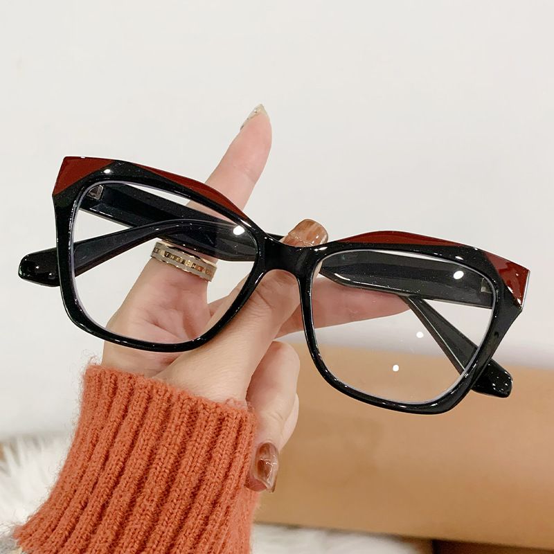 Fashion Cat Eye Glasses Ultra-light Glasses Frame Retro Photochromic Eyeglasses Anti-blue Light Eyewear Outdoor Color-changing