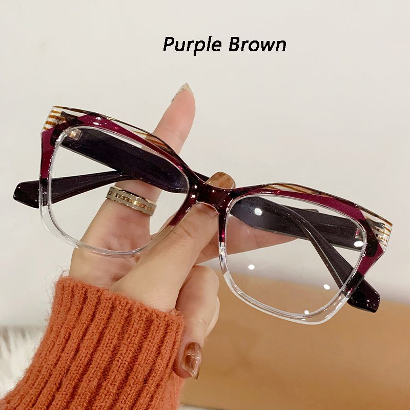 Fashion Cat Eye Glasses Ultra-light Glasses Frame Retro Photochromic Eyeglasses Anti-blue Light Eyewear Outdoor Color-changing