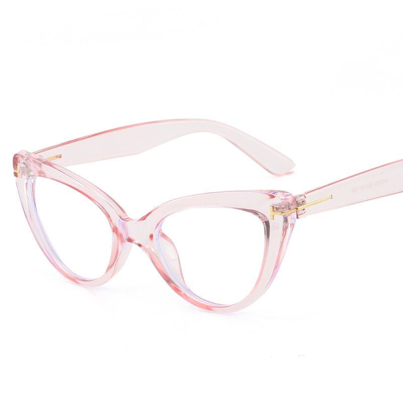 New Fashion Retro Glasses Transparent Frame Women Anti-UV Blue Rays Glasses Vision Care Computer Goggles Cat Eyes Glasses Frame