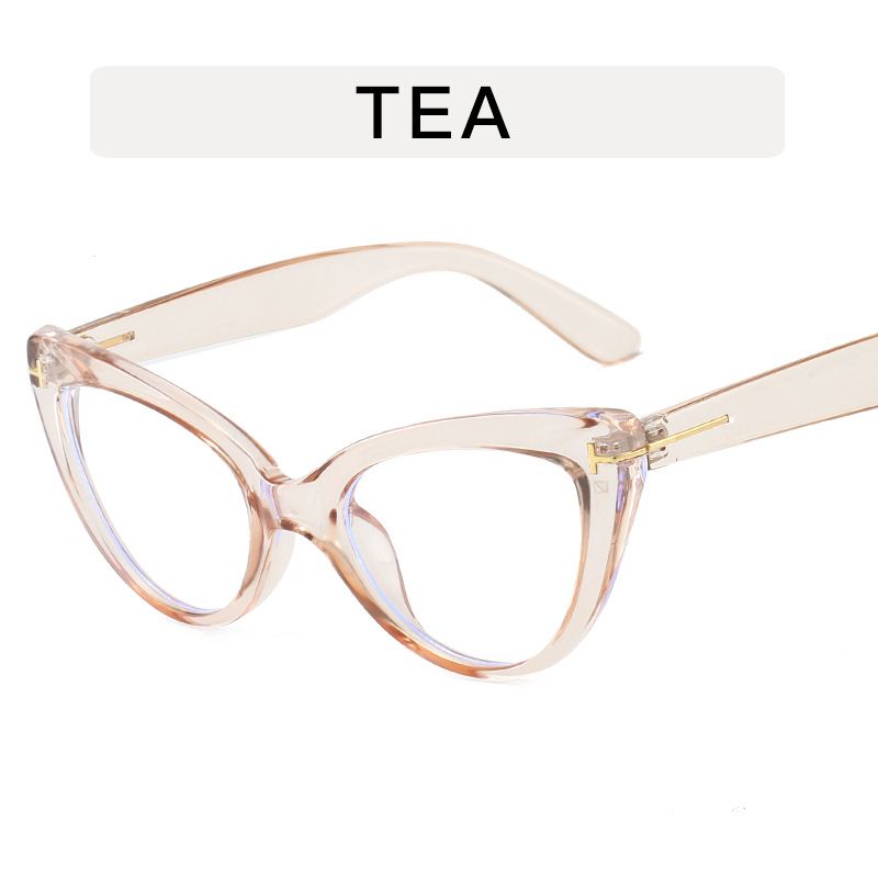 New Fashion Retro Glasses Transparent Frame Women Anti-UV Blue Rays Glasses Vision Care Computer Goggles Cat Eyes Glasses Frame