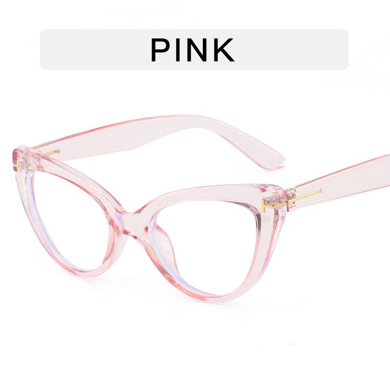 New Fashion Retro Glasses Transparent Frame Women Anti-UV Blue Rays Glasses Vision Care Computer Goggles Cat Eyes Glasses Frame