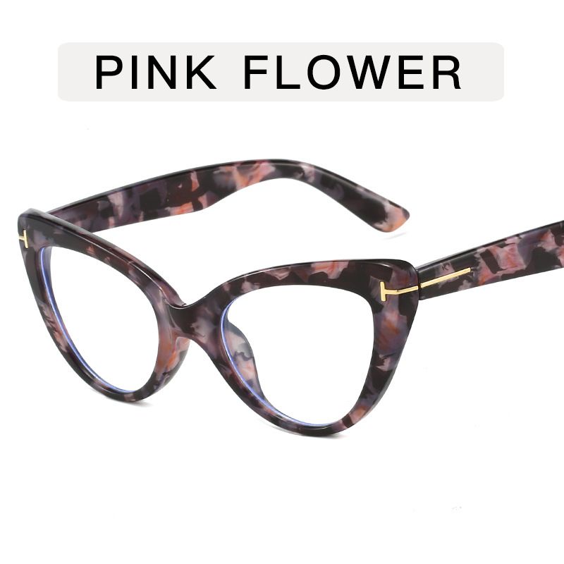 New Fashion Retro Glasses Transparent Frame Women Anti-UV Blue Rays Glasses Vision Care Computer Goggles Cat Eyes Glasses Frame