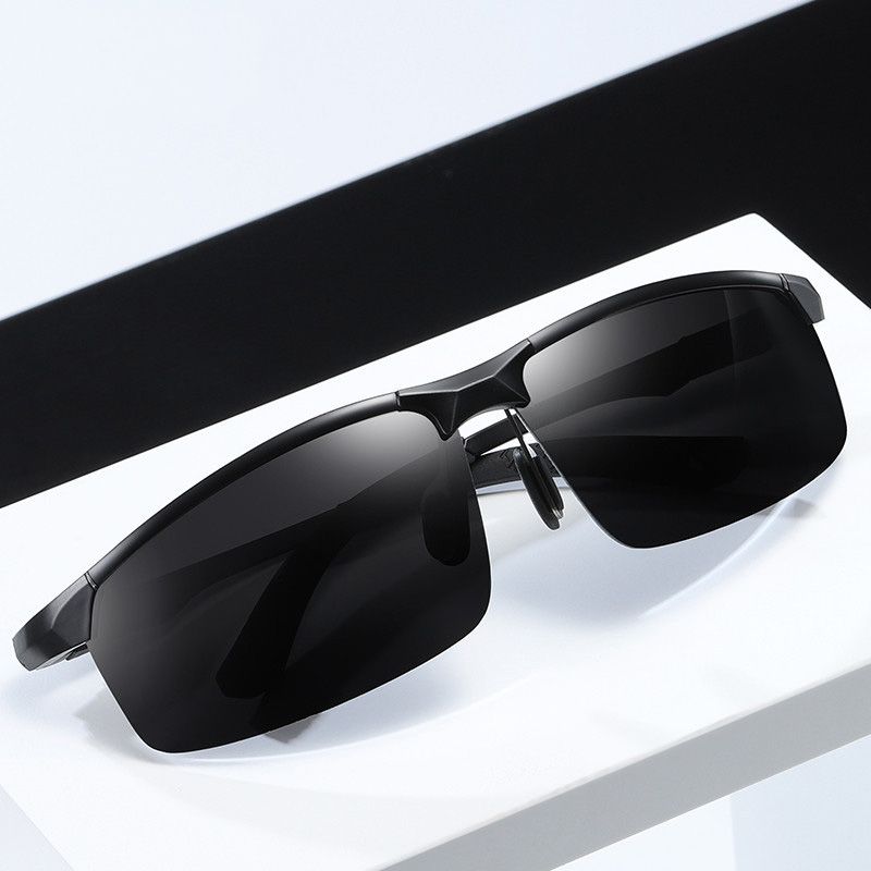 New High Quality Metal Cycling Polarized Sunglasses Men Women Fashion Half Frame Riding Sun Glasses Male Outdoor Sports Shades