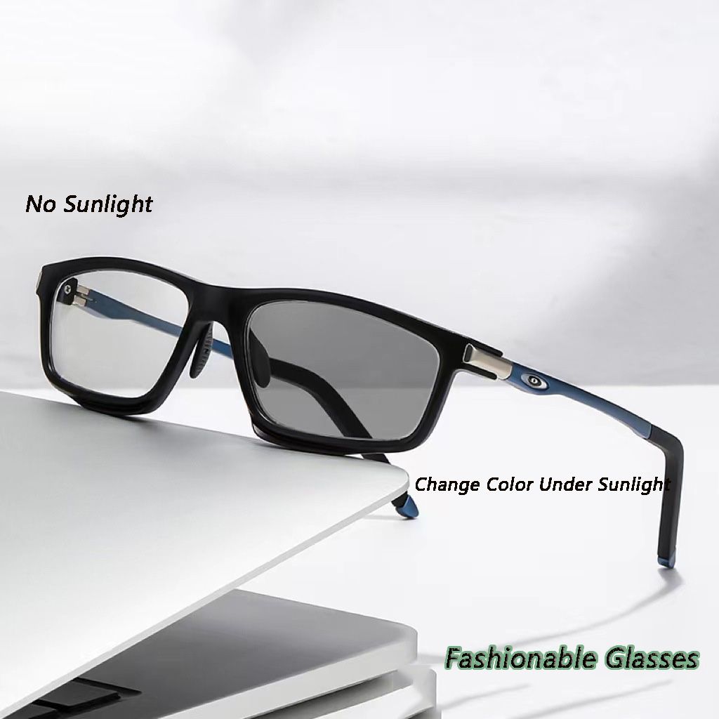 Unisex Smart Photochromic Glasses Frame For Men Women Tr90  Frame Color Changing Sports Eyeglasses Men Women Anti-Blue Eyewear