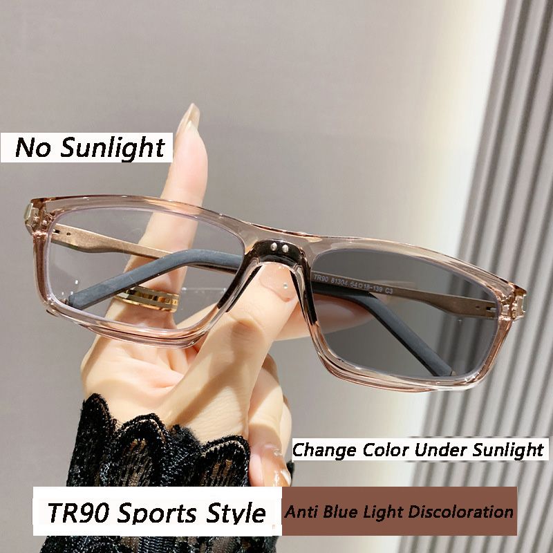 Unisex Smart Photochromic Glasses Frame For Men Women Tr90  Frame Color Changing Sports Eyeglasses Men Women Anti-Blue Eyewear