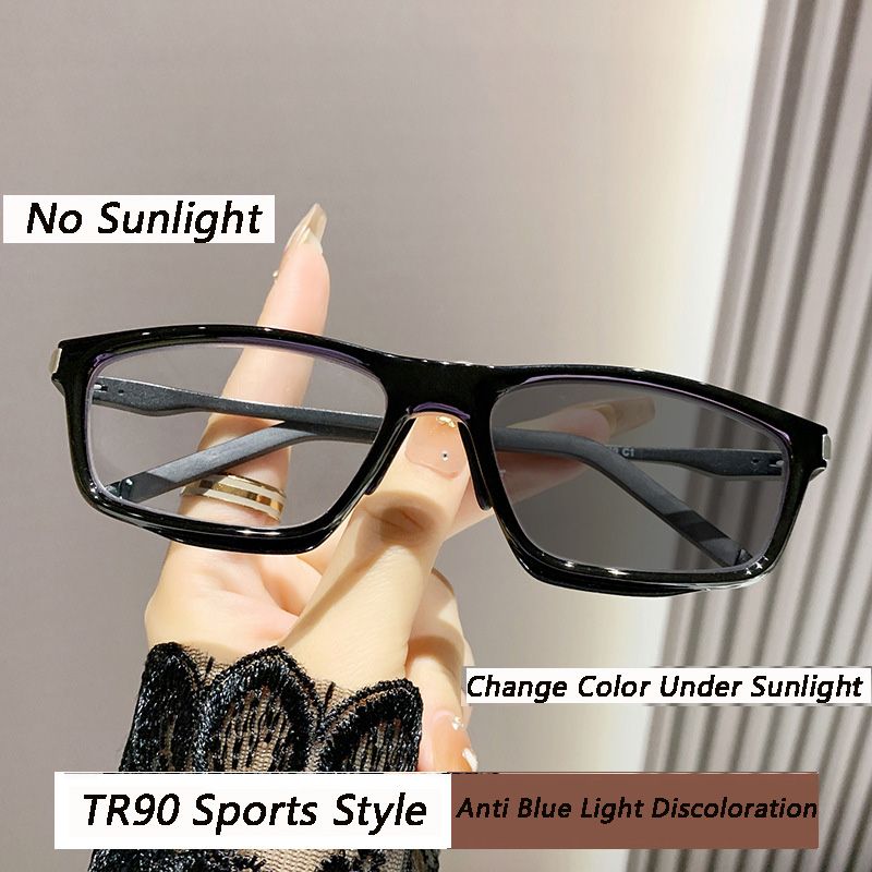 Unisex Smart Photochromic Glasses Frame For Men Women Tr90  Frame Color Changing Sports Eyeglasses Men Women Anti-Blue Eyewear