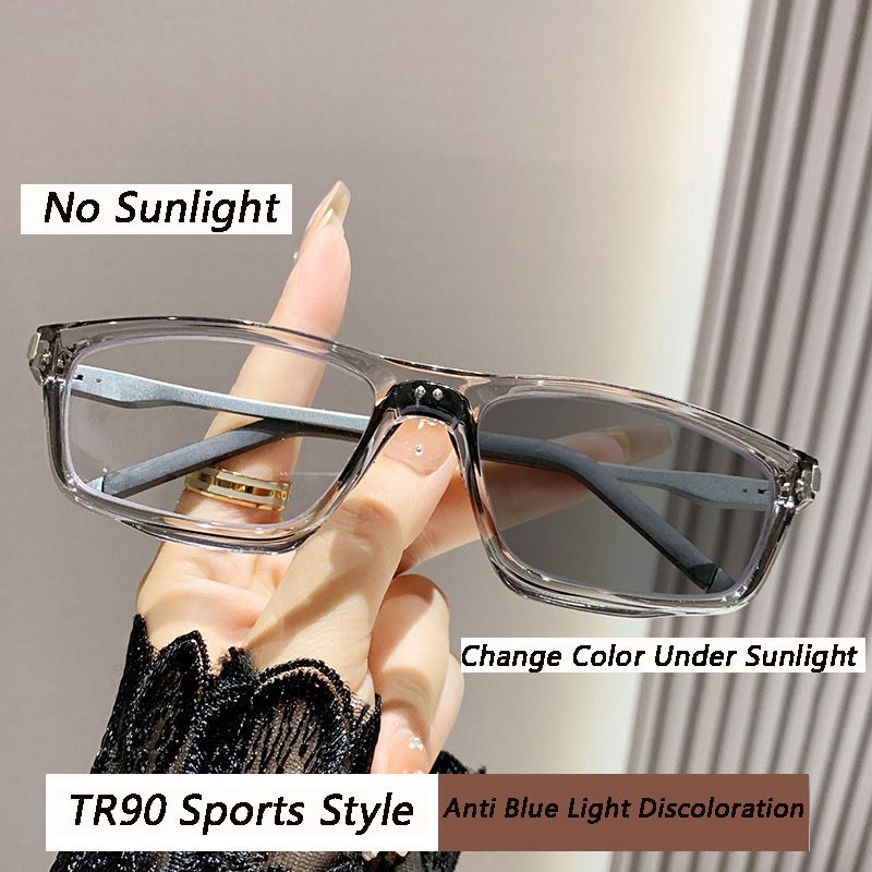 Unisex Smart Photochromic Glasses Frame For Men Women Tr90  Frame Color Changing Sports Eyeglasses Men Women Anti-Blue Eyewear
