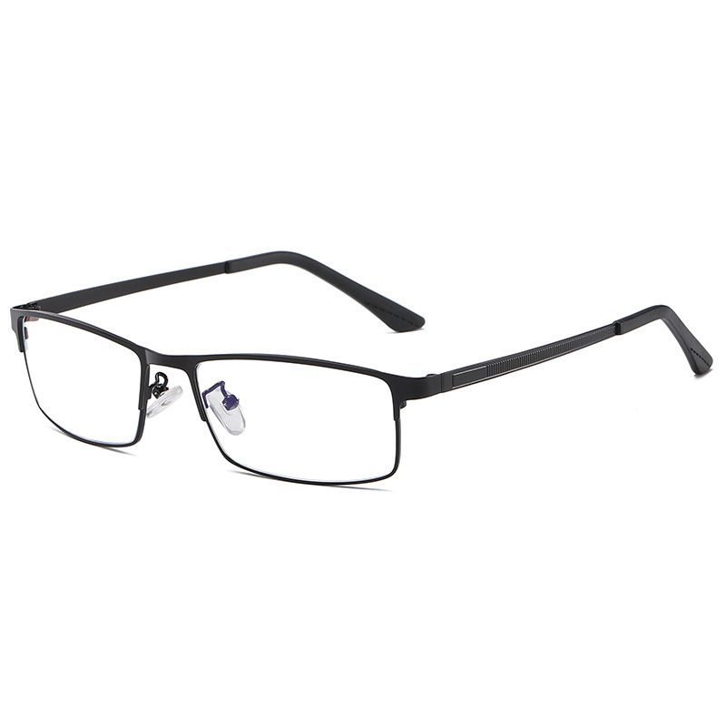 Blue Light Blocking Spectacles Optical Fashion Light Eyeglasses Frame For Men Eyewear Half-rim Glasses with 3 Optional Colors