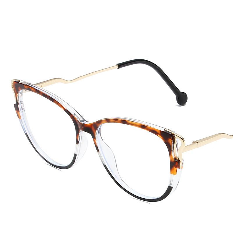 New Fashion Anti Blue Light Blocking Glasses Women Men Retro Cat Eye Frame Girls Computer Clear Lens Simple Female Eyeglasses