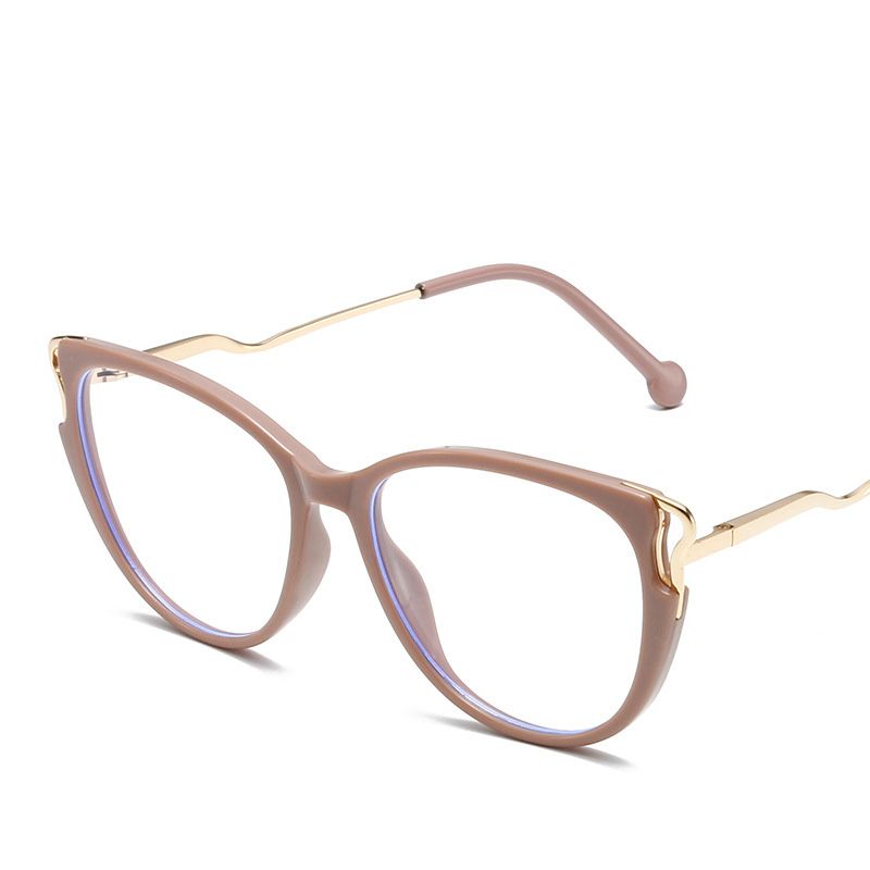 New Fashion Anti Blue Light Blocking Glasses Women Men Retro Cat Eye Frame Girls Computer Clear Lens Simple Female Eyeglasses