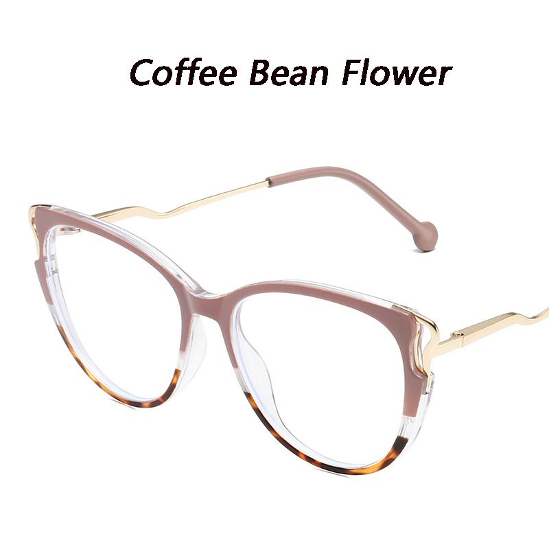 New Fashion Anti Blue Light Blocking Glasses Women Men Retro Cat Eye Frame Girls Computer Clear Lens Simple Female Eyeglasses