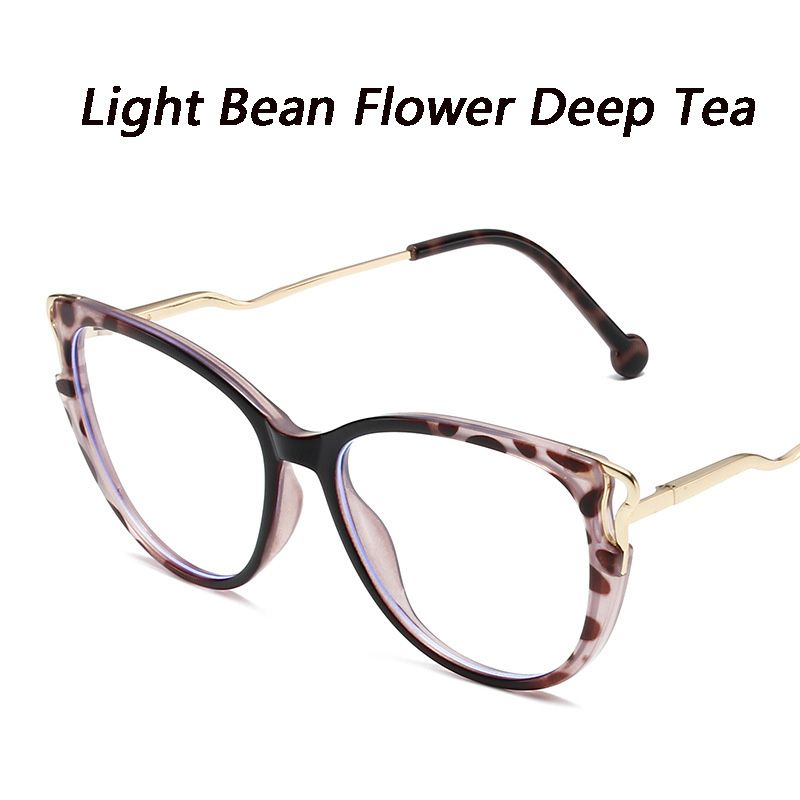 New Fashion Anti Blue Light Blocking Glasses Women Men Retro Cat Eye Frame Girls Computer Clear Lens Simple Female Eyeglasses