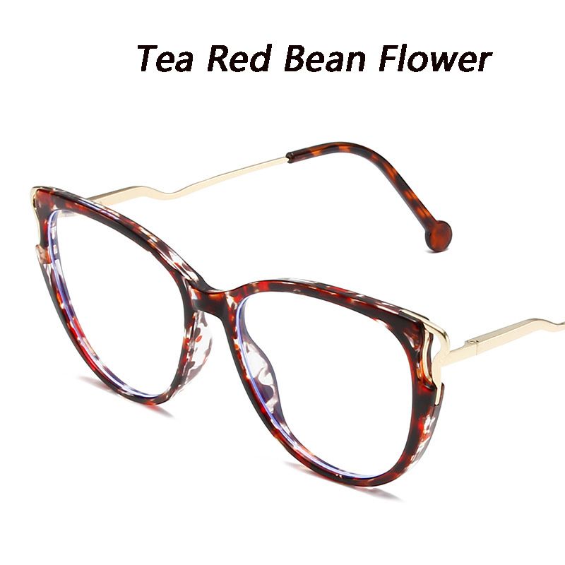 New Fashion Anti Blue Light Blocking Glasses Women Men Retro Cat Eye Frame Girls Computer Clear Lens Simple Female Eyeglasses