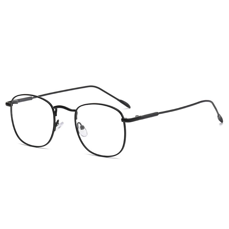 Fashion Big Square Metal Frame Men Photochromic Glasses Anti-Blue Light Color Change Glasses Women Men Eye Protection Spectacles