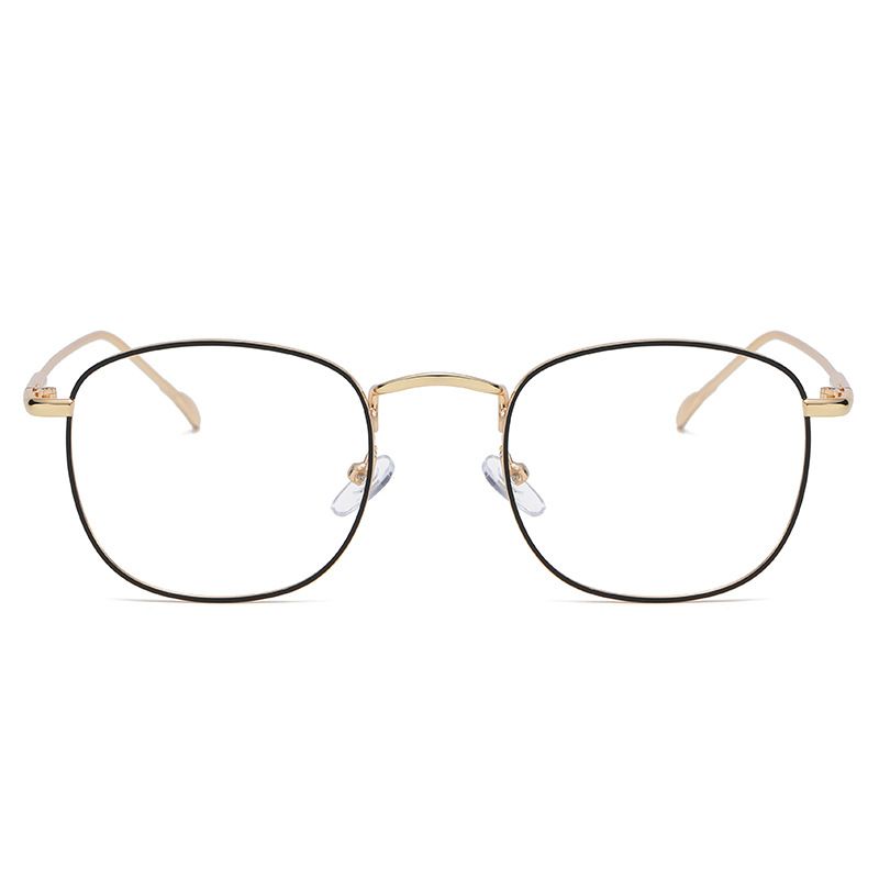 Fashion Big Square Metal Frame Men Photochromic Glasses Anti-Blue Light Color Change Glasses Women Men Eye Protection Spectacles
