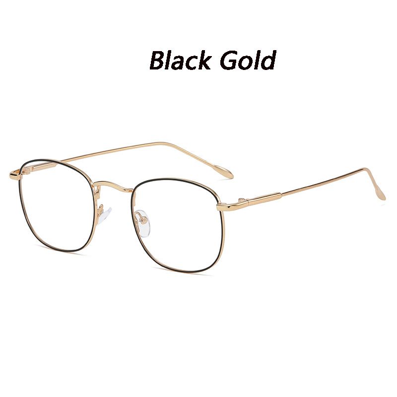 Fashion Big Square Metal Frame Men Photochromic Glasses Anti-Blue Light Color Change Glasses Women Men Eye Protection Spectacles