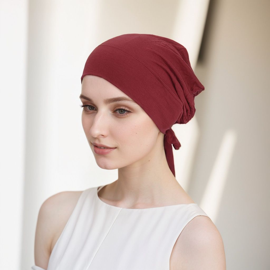 2025 New Soft Modal Muslim Turban Hat Inner Hijab Caps Islamic Underscarf Bonnet India Hats Female Headwrap Turbante Mujer