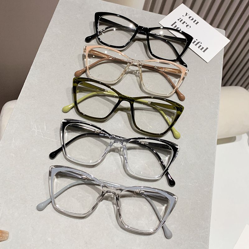 New Fashion Intelligent Photochromic Glasses Frame Men Women Color Changing Eyeglasses Unisex Cat Eye Travel UV400 Sunglasses