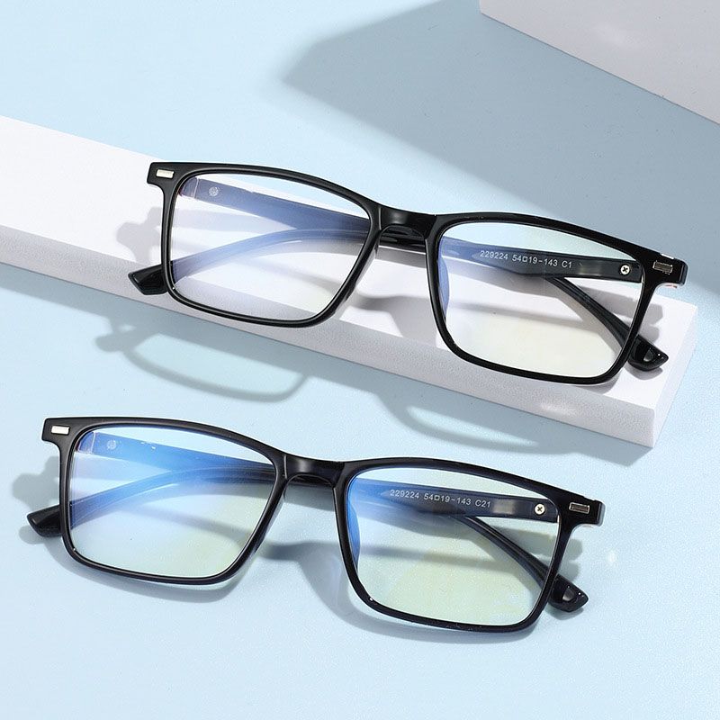 2025 Ultralight Fashion Anti-blue Light TR90 Men's Eyeglass Frames Big Size Retro Square Computer Optical Spectacle Frame Women