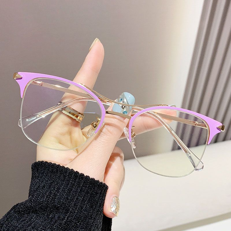 Metal Round Anti Blue Light Glasses Women Men Photochromism Square Eyeglasses Frames Transparent Computer Glasses Oculos Female
