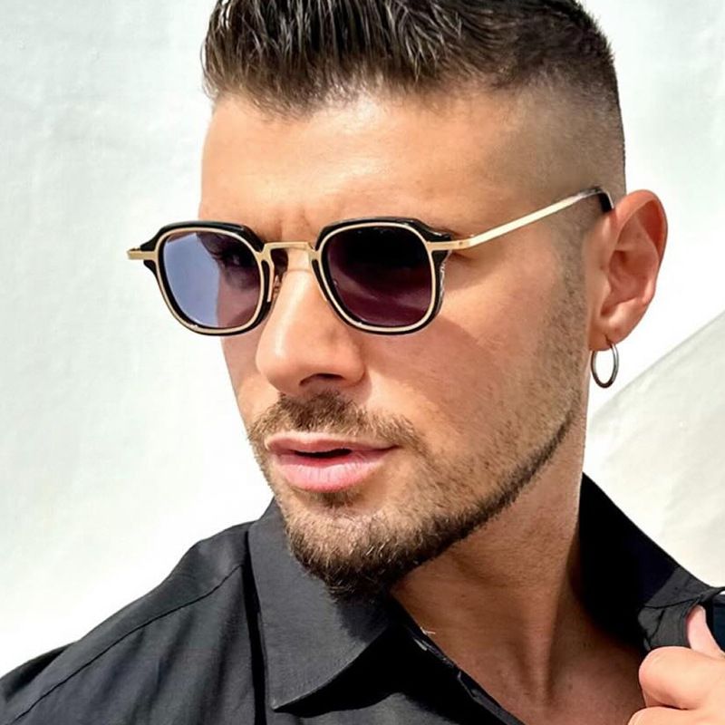 Retro Punk Small Round Sunglasses Women Men Anti Blue Light Glasses Male Blocker Goggles Read Eyeglasses Computer Game Eyewear