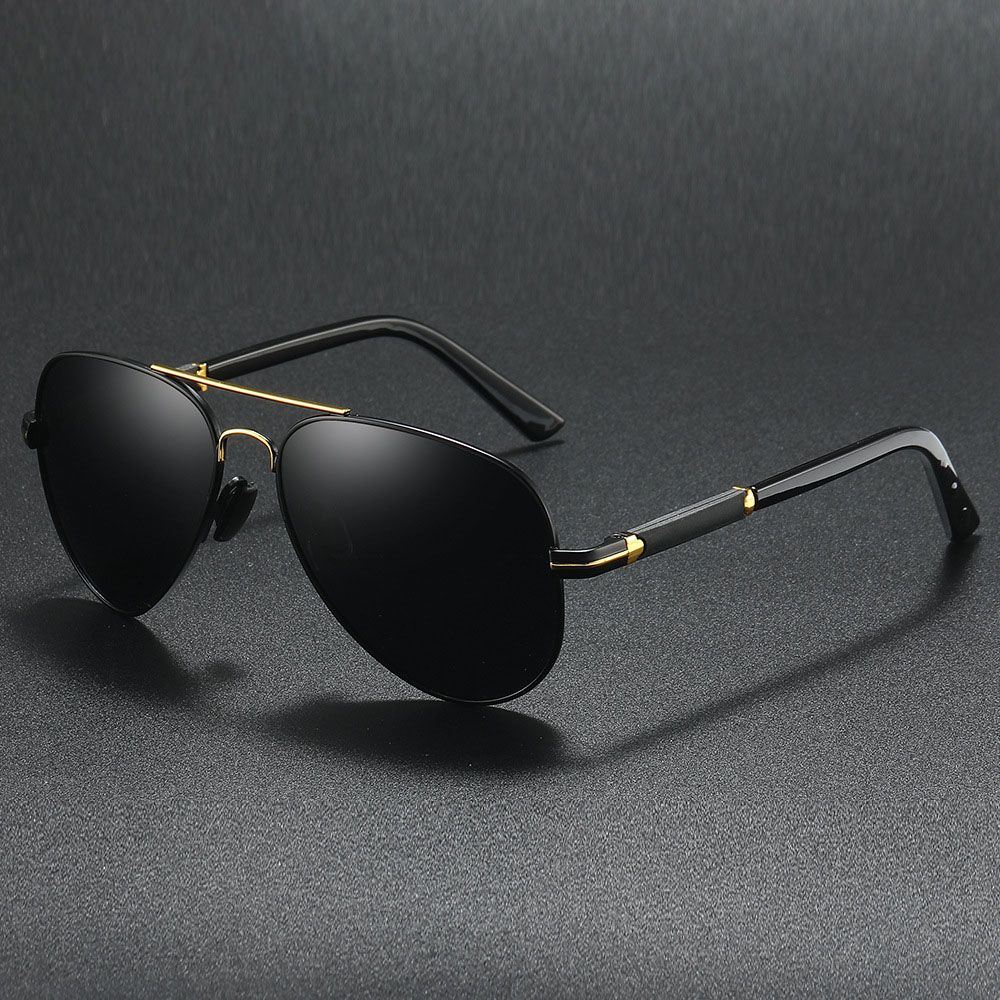Pilot Alloy Men‘S Sunglasses Polarization UV400 Anti-Reflection Full Frame Glasses Women Retro Luxury Driving Fishing Eyewear