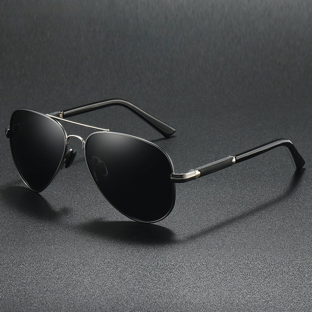 Pilot Alloy Men‘S Sunglasses Polarization UV400 Anti-Reflection Full Frame Glasses Women Retro Luxury Driving Fishing Eyewear