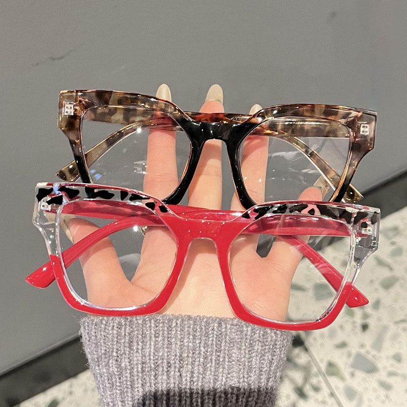 Classic Blue Light Blocking Eyeglasse Woman Leopard Glasses Frame Fashion Anti Blue Light Glasses Transparent Women Men Eyewear