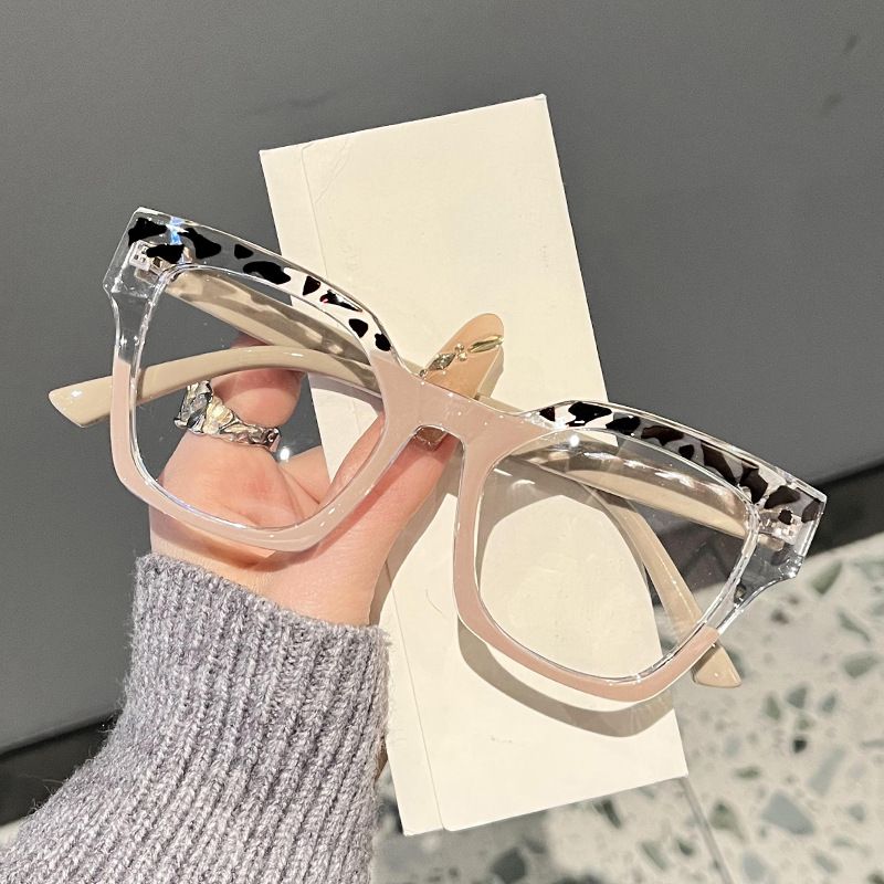 Classic Blue Light Blocking Eyeglasse Woman Leopard Glasses Frame Fashion Anti Blue Light Glasses Transparent Women Men Eyewear