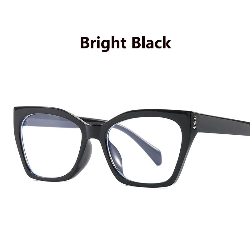 2025 New Polygonal Cat'S Eye Glasses Frame For Women Men Retro Plain Face Versatile Rice Nail Anti-Blue Light Flat Glasses ﻿