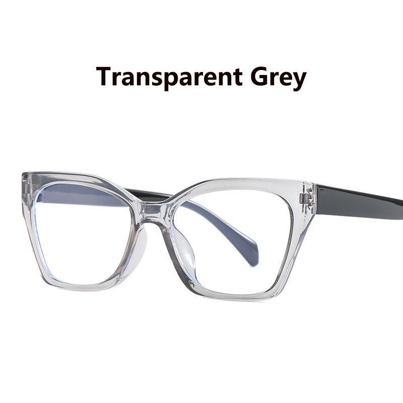 2025 New Polygonal Cat'S Eye Glasses Frame For Women Men Retro Plain Face Versatile Rice Nail Anti-Blue Light Flat Glasses ﻿