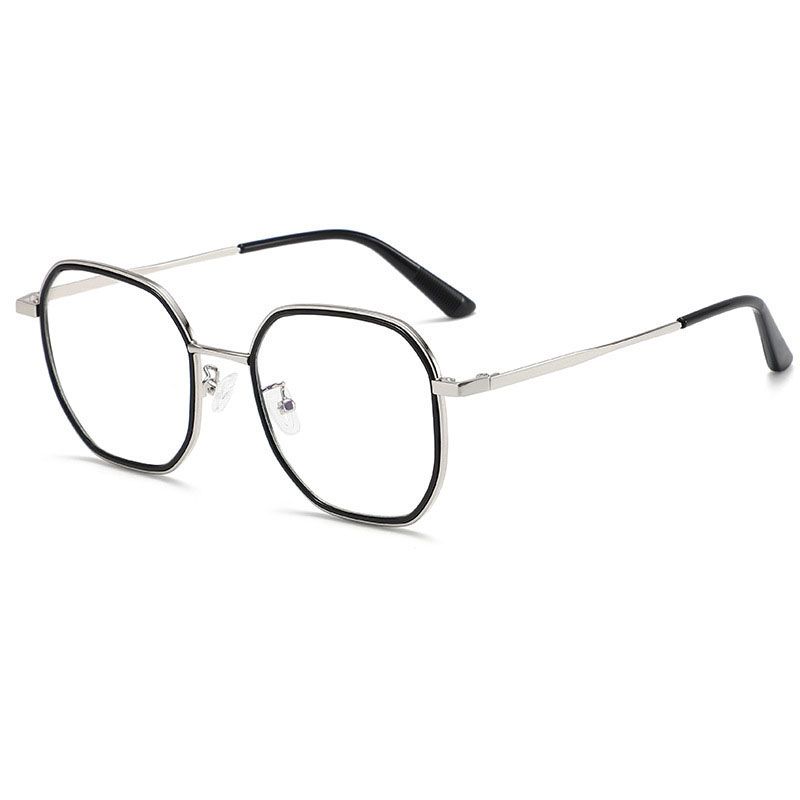 2025 Metal Round Anti Blue Light Glasses Women Men Classic Square Eyeglasses Frames Transparent Computer Glasses Oculos Feminino
