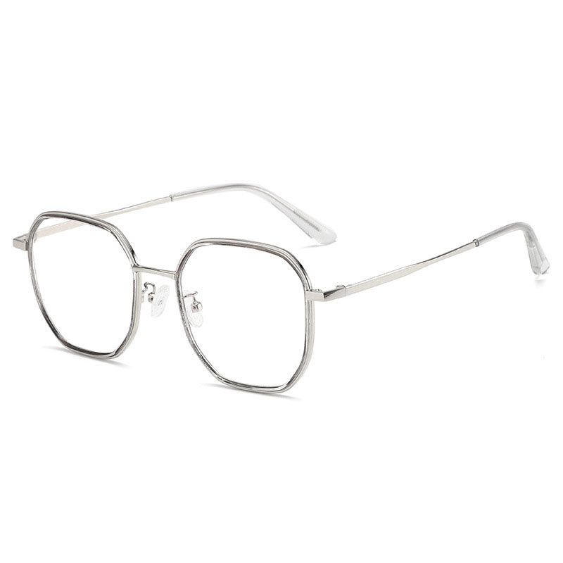 2025 Metal Round Anti Blue Light Glasses Women Men Classic Square Eyeglasses Frames Transparent Computer Glasses Oculos Feminino